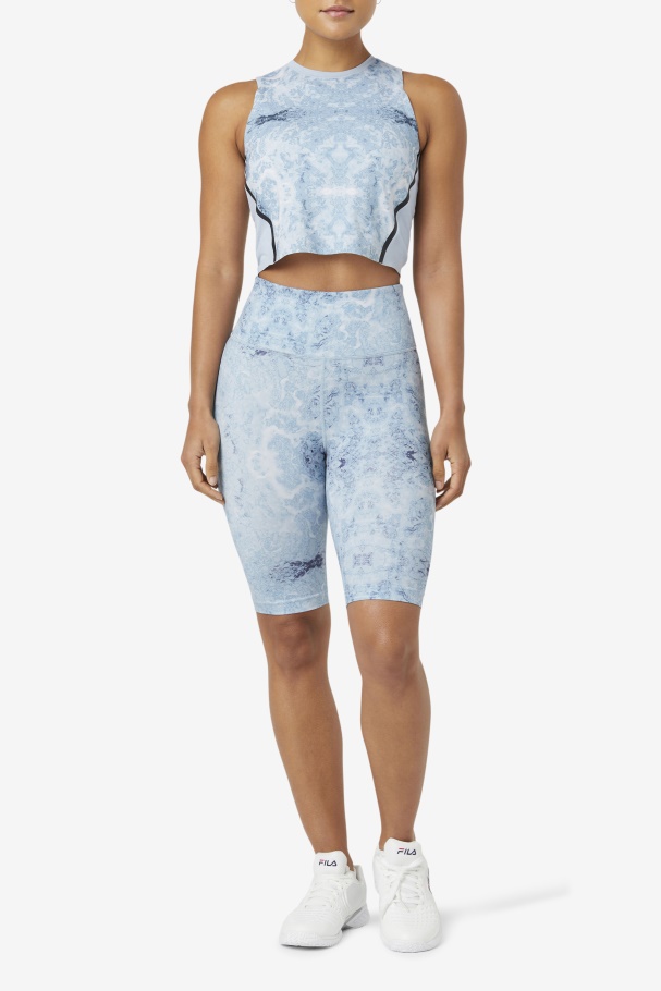 Uplift Top Cropped Atlético Azul Nevoeiro/preto Fila