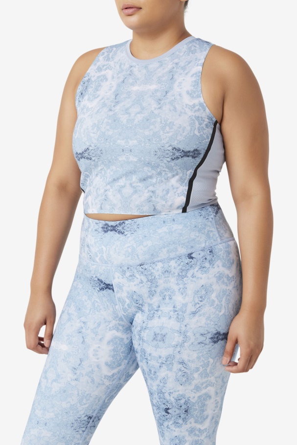 Uplift Top Cropped Atlético Fila Azul Nevoeiro/preto