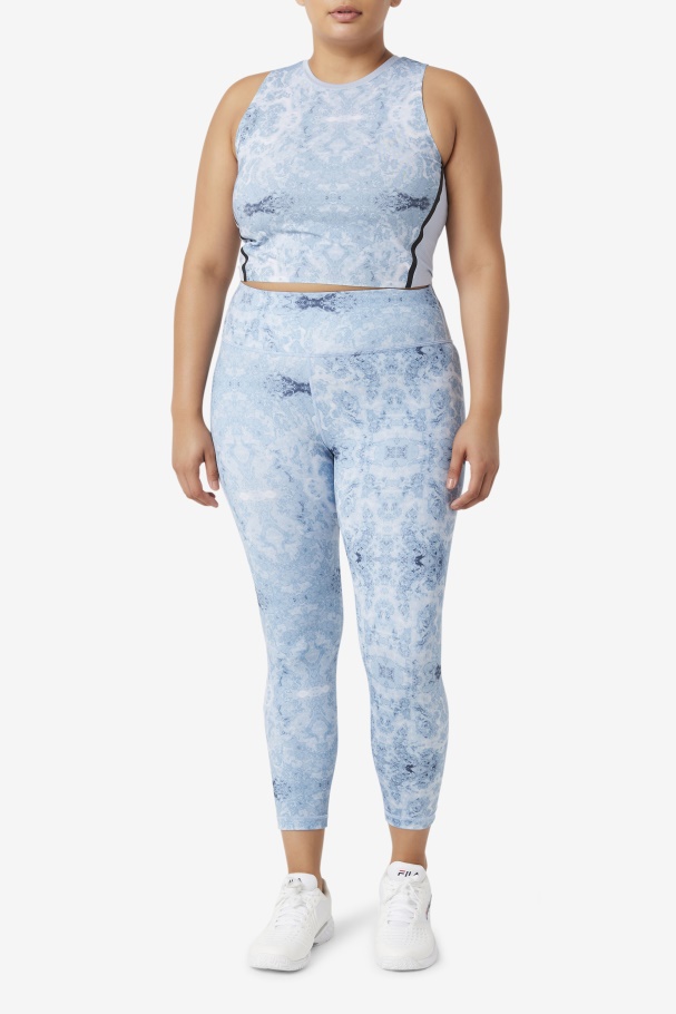 Uplift Top Cropped Atlético Fila Azul Nevoeiro/preto