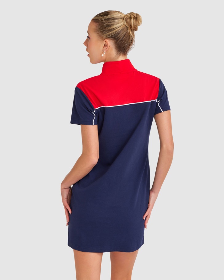 Vestido Feminino Chiara Azul Marinho Novo Fila