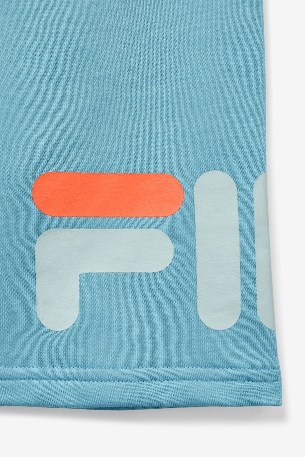 Zeshawn Fila Azul Leitosa Curta