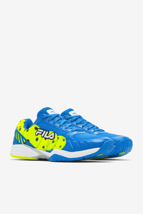 Zona De Vôlei Fila Masculino Azul/branco/amarelo