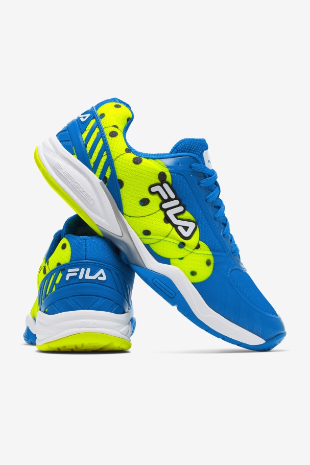 Zona De Vôlei Fila Masculino Azul/branco/amarelo