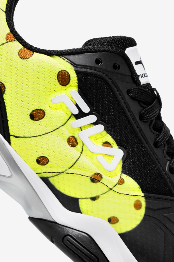 Zona De Vôlei Masculino Preto/branco/amarelo Fila