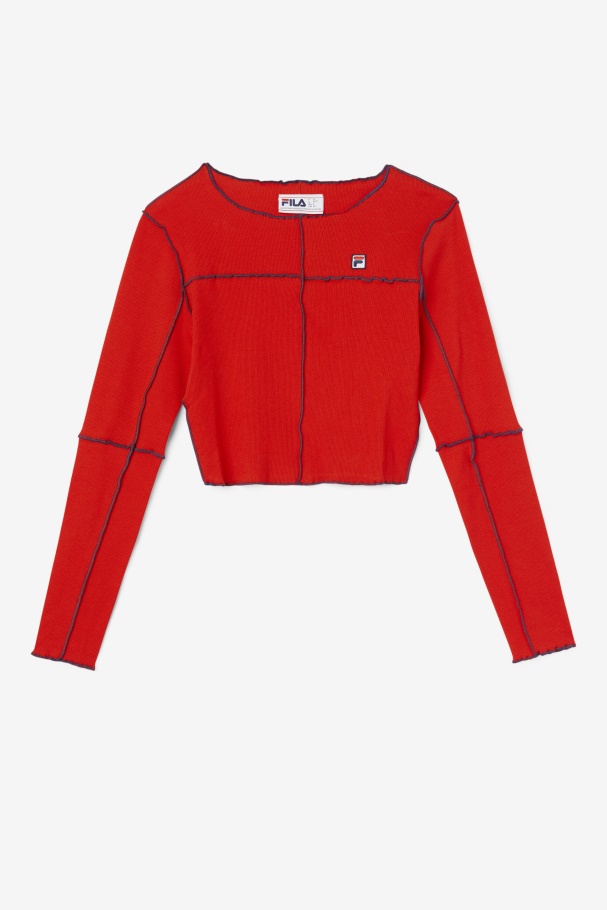 Top Fila Red Brooklynn