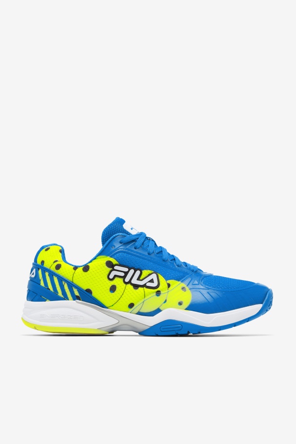Zona De Vôlei Fila Masculino Azul/branco/amarelo