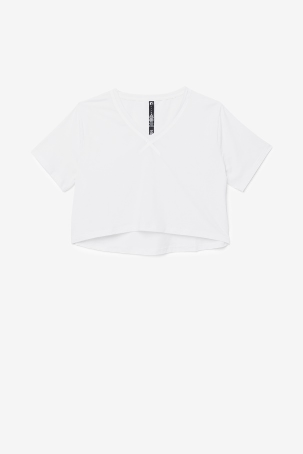 Top Cropped Alto-baixo Branco Fi-lux Da Fila