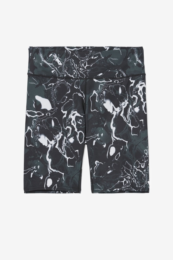 Black Marble Fila Forza 8" Bike Short