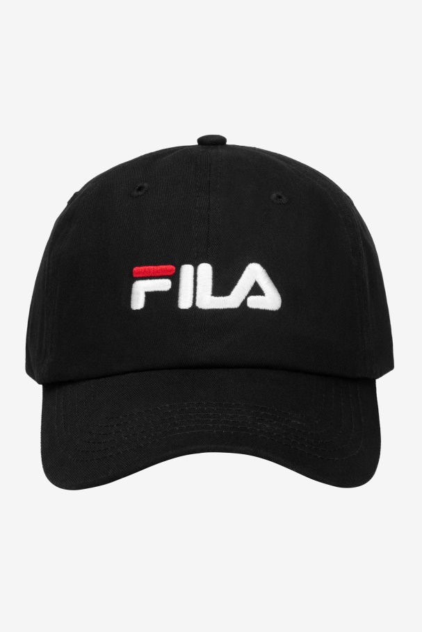 Boné De Baseball Com Logo Bordado Fila Preto