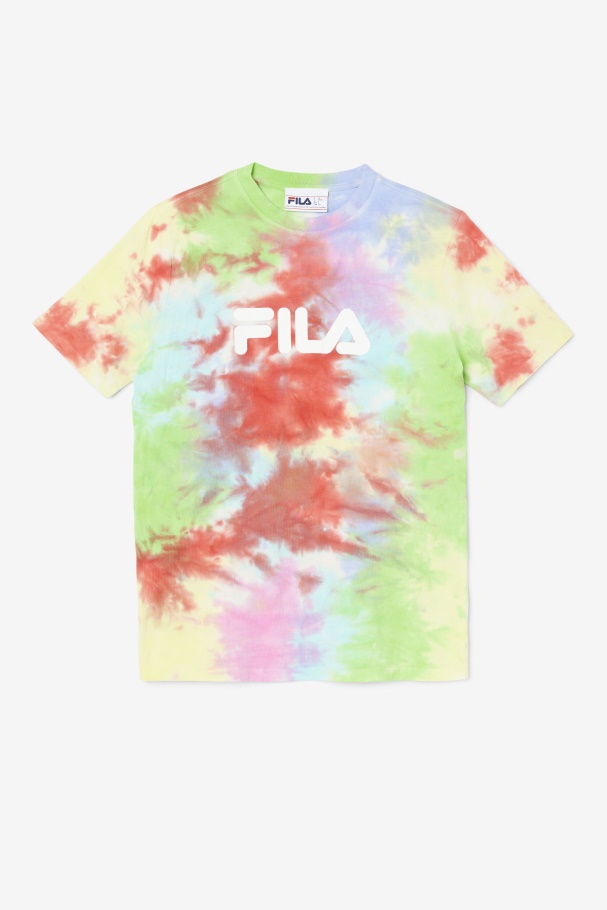 Fila Alivia Tie Dye Tee Verde/branco/pervinca/vermelho