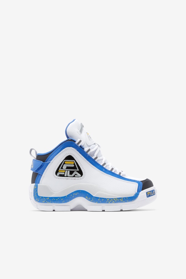 Fila Big Kids' Grant Hill 2 Branco/nebulosa Azul/limão