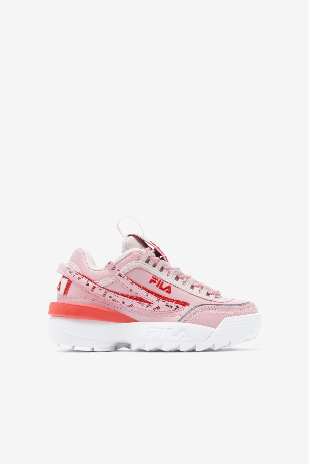 Fila Pink/coral Blush/white Big Kids' Disruptor 2 Exp