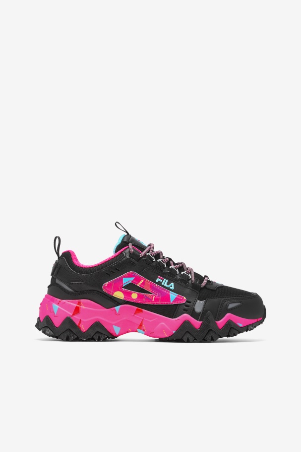 Fila Feminina Oakmont Tr Preto/rosa Glo/bluefish