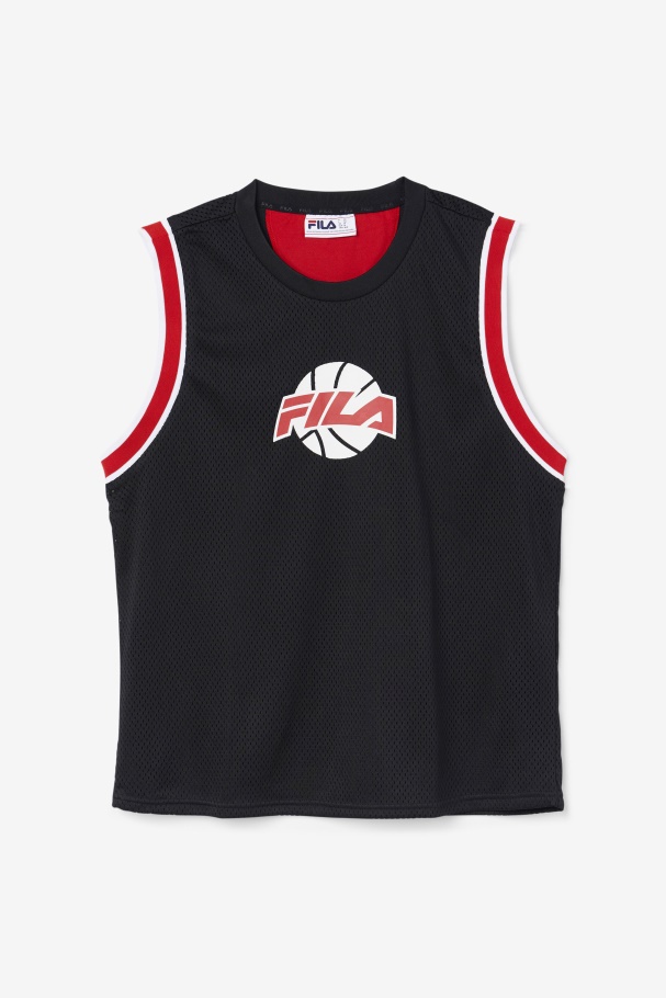Camisa De Basquete Preto/vermelho/branco Fila Ovi