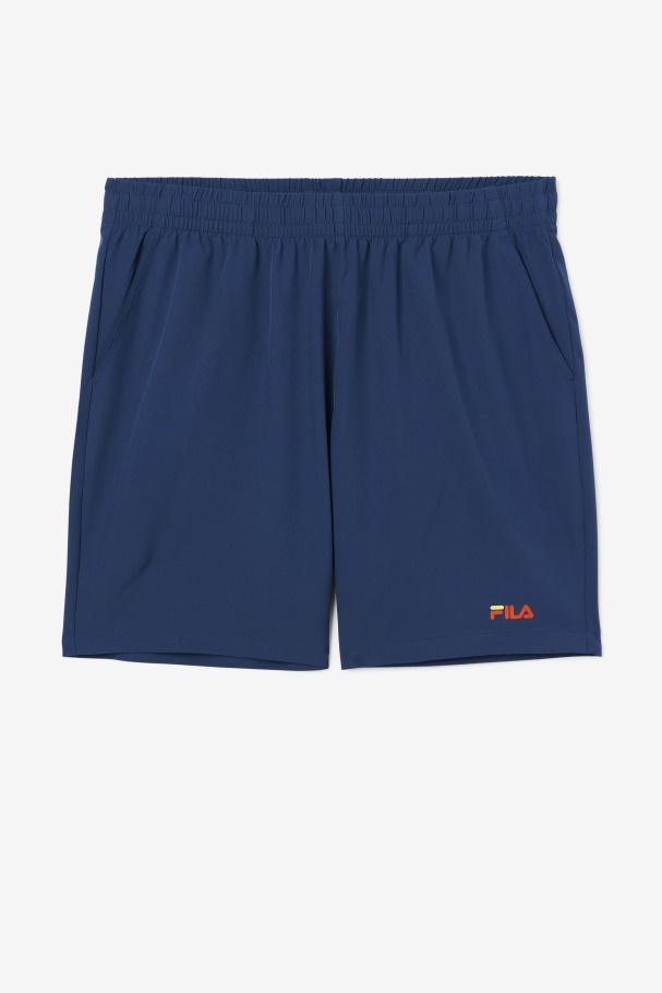 Ravini Short Marinho/amarelo/fila Tomate Cereja