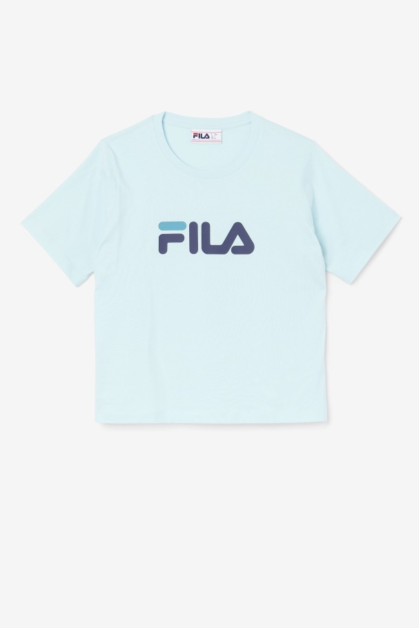 Thea Tee Fila Iced Aqua/navy/biscay Bay