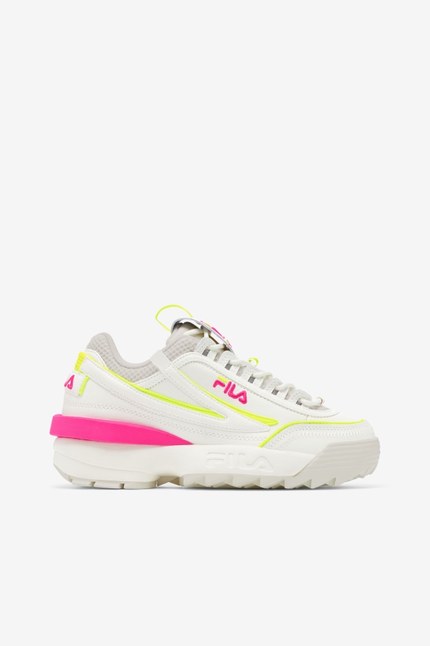 Fila Feminino Disruptor 2 Exp Branco/branco Areia/rosa Glo