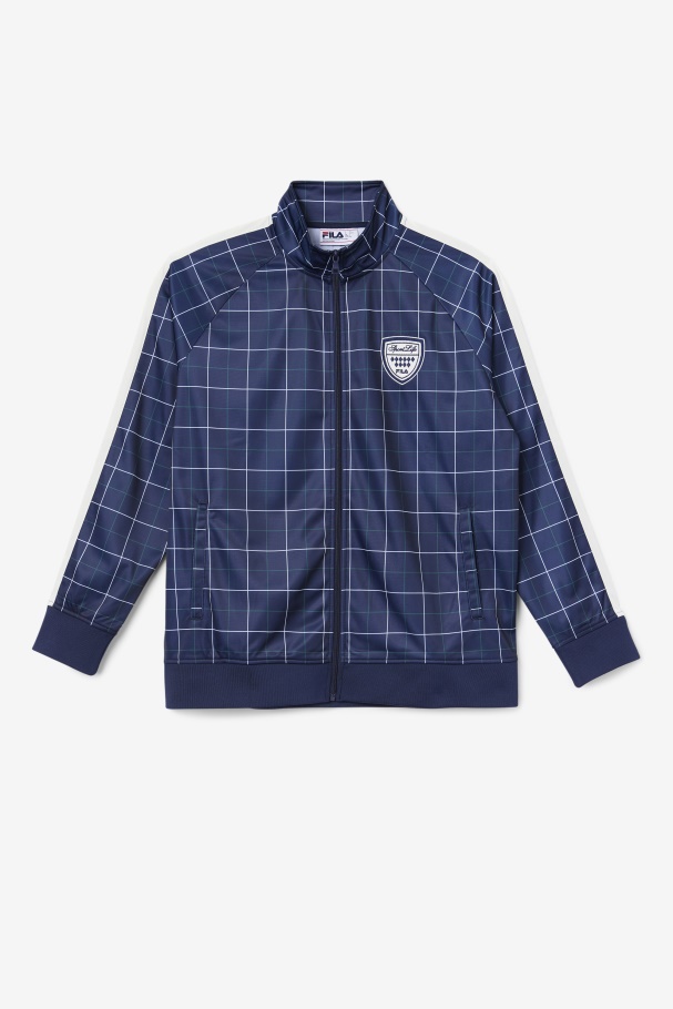 Jaqueta Oshan Faixa Navy/gardenia/june Bug