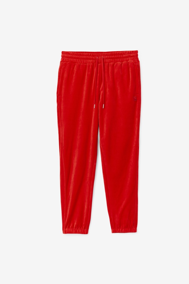 Calça De Veludo Vermelho Deverall Fila