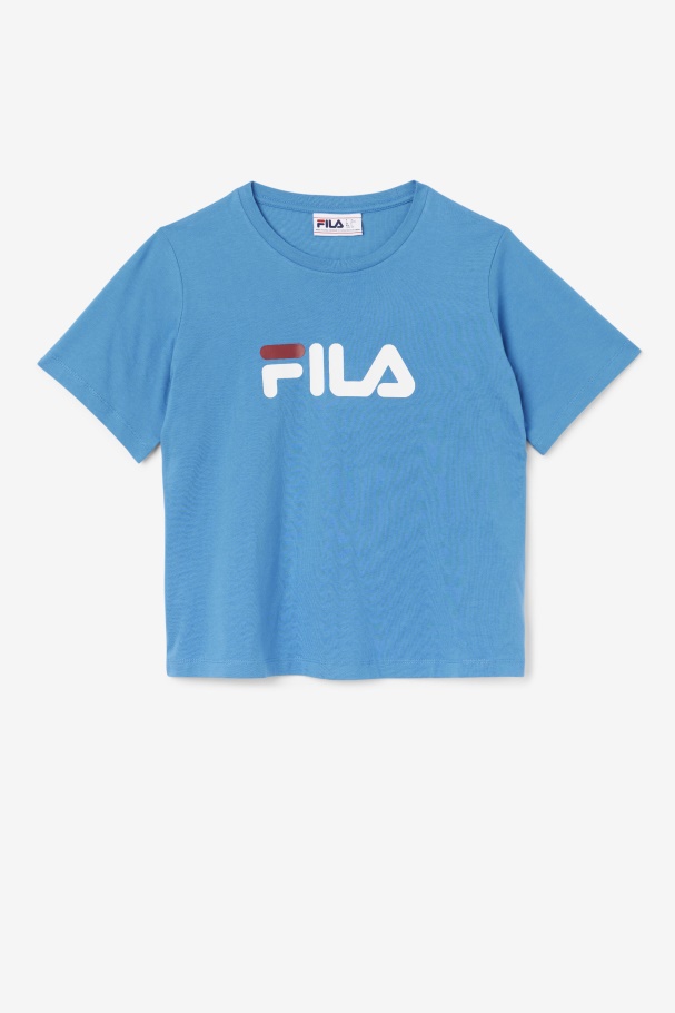 Fila Thea Tee Vallarta Azul/branco/ruibarbo
