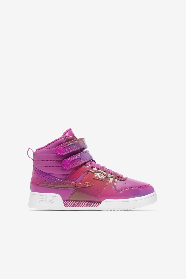 Iridescente/roxo/branco Fila Grande Infantil F-14 Iridescente