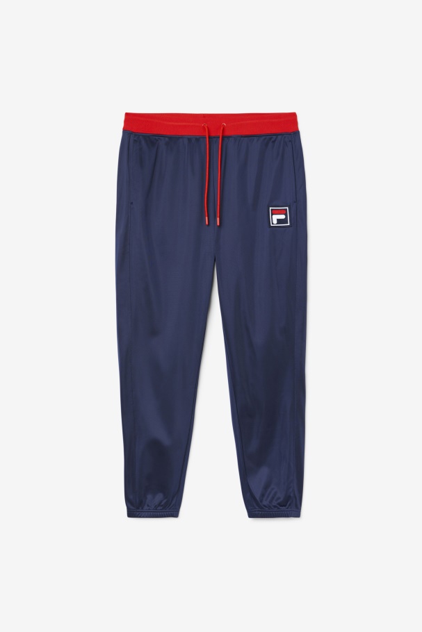 Calça Esportiva Azul Marinho/vermelha/branca Fila Wayan