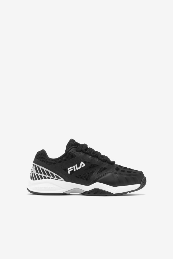 Infantil Axilus Jr Fila Preto/branco/prata Metalizado