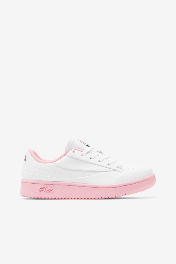 Tênis Feminino Branco/coral Blush/preto Original Lux X Barneys Fila