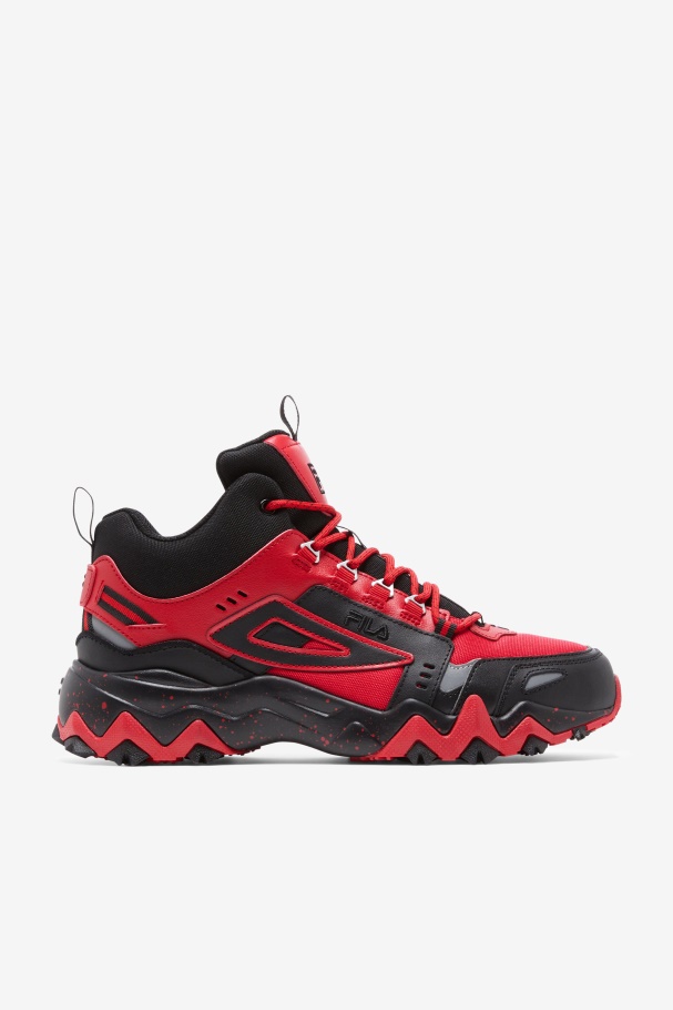 Masculino Oakmont Tr Mid Fila Vermelho/preto/prata Metalizado