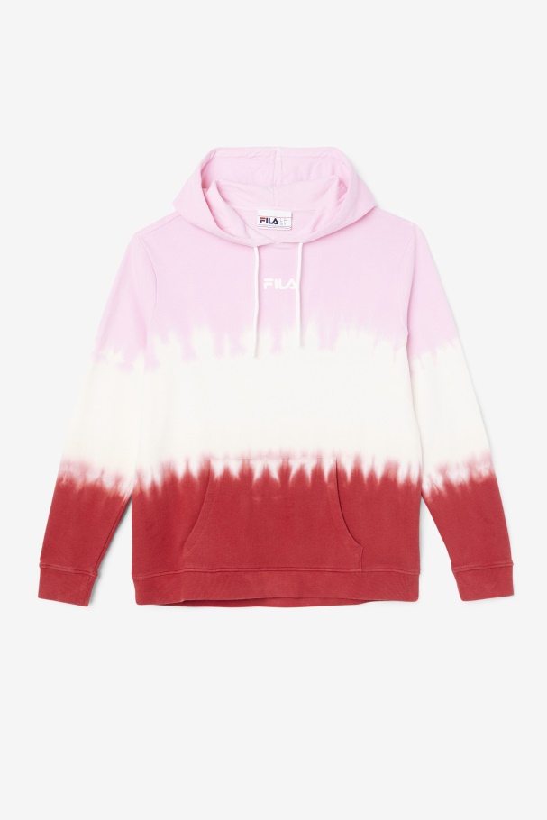 Moletom Fila Piruette/branco/vermelho Terra Aerolynn Tie Dye
