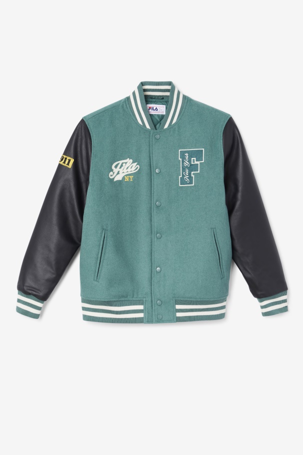 Jaqueta Josh Varsity Fila Azul Spruce/preto