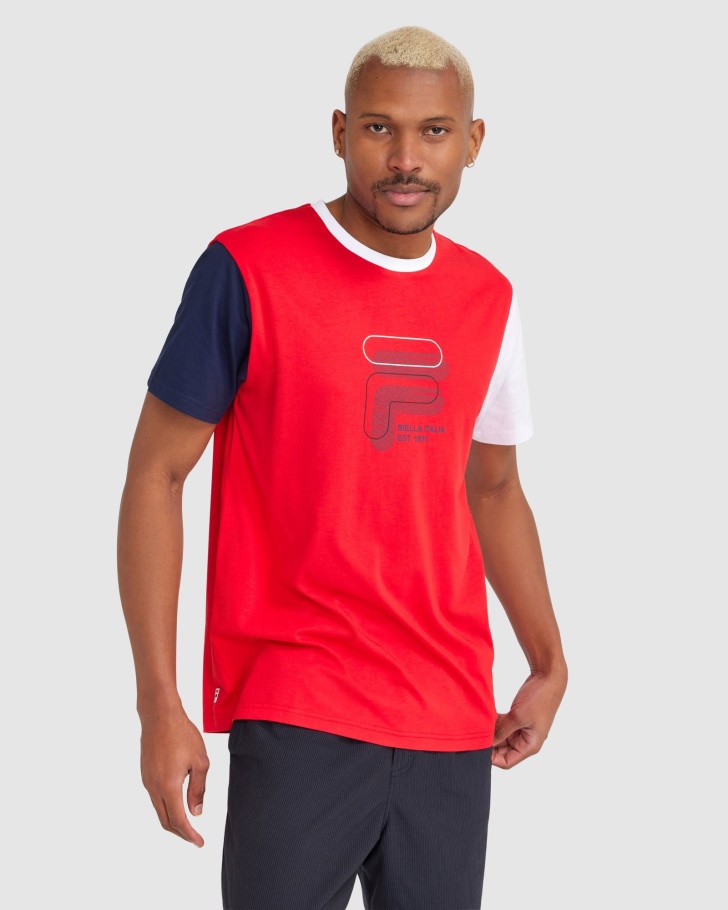 Camiseta Lennox Masculina Fila Vermelha