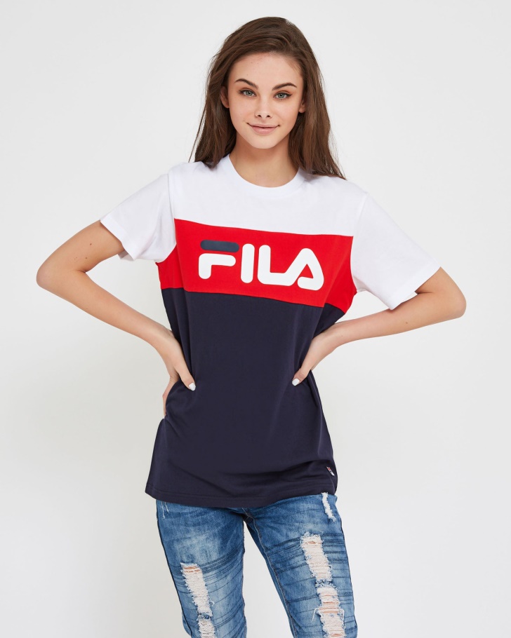 Nova Camiseta Azul Marinho Fila Unissex Genoa