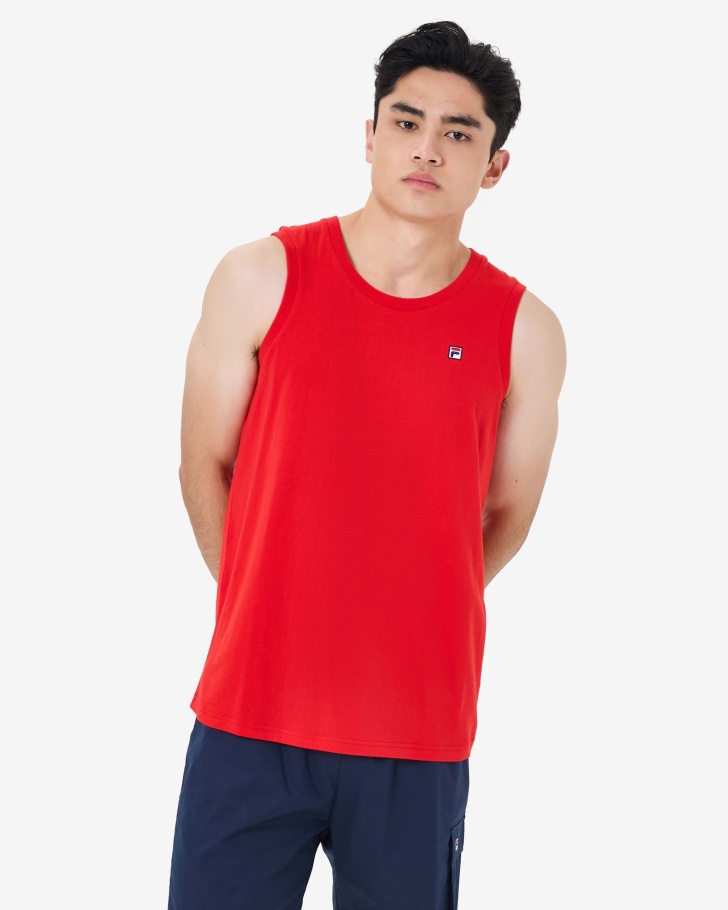 Tanque De Insígnia De Herança Masculina Fila Vermelha