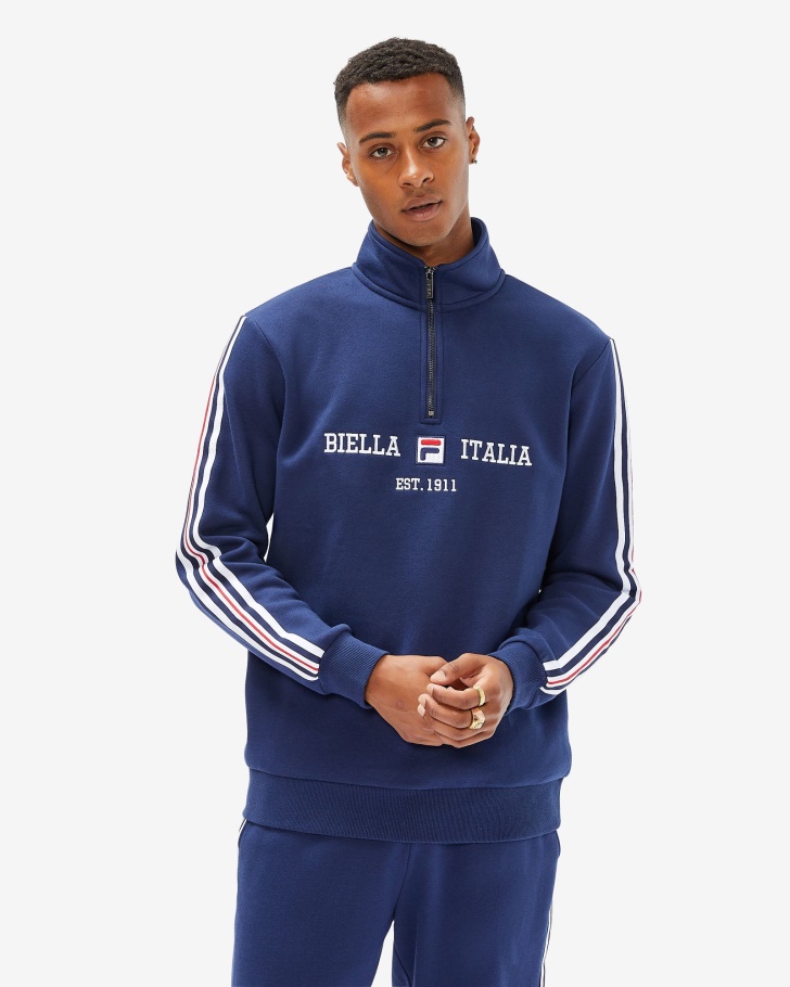 Novo Azul Marinho Fila Aemero Qtr Zip