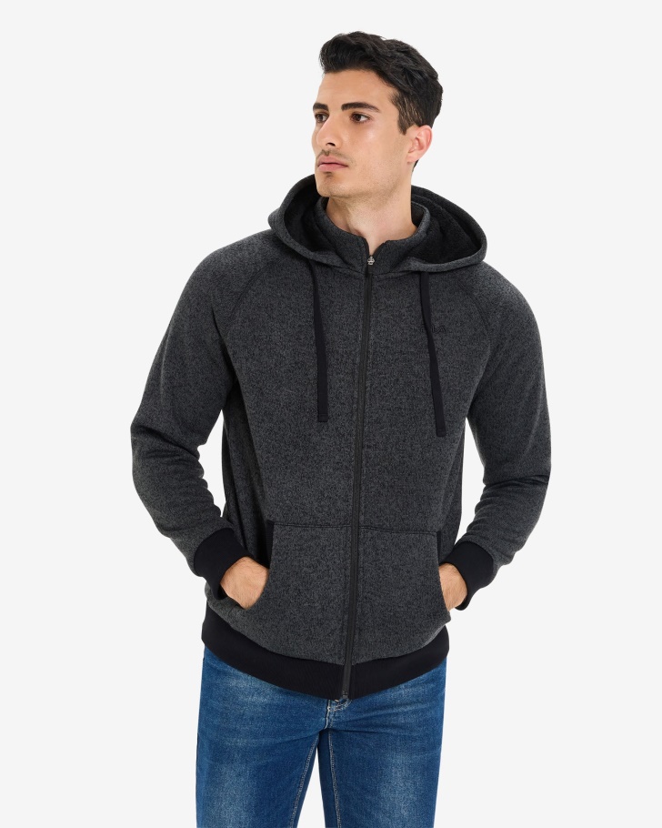 Jaqueta Unissex Romano Com Zíper Preta Marle Fila