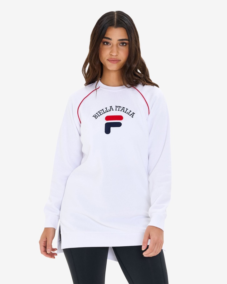 Fila Túnica Feminina Amara Crew Branca