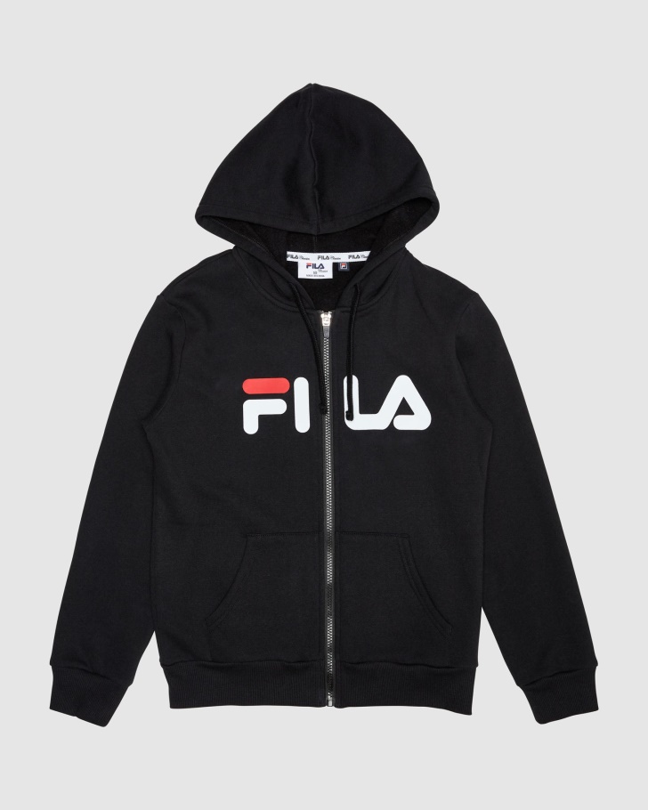 Classic Kids Zip Hoody Black Fila
