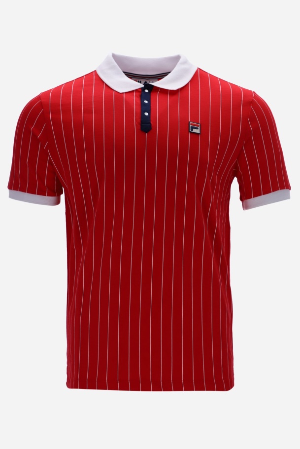 Bb1 Classic Vintage Polo Listrado Moda Fila